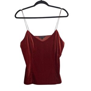Banana Republic Red Fitted Camisole with Spaghetti Straps
